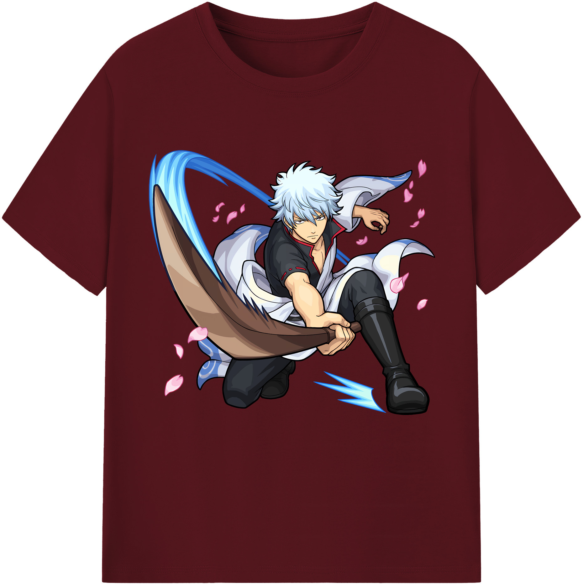（画像用） ぎんたま 坂田銀時（さかたぎんとき） 神楽 志村新八（しむら しんぱち） GINTAMA Sakata Gintoki Kagura Shimura Shinpachi 綿100％半袖Tシャツ（フロントプリント）